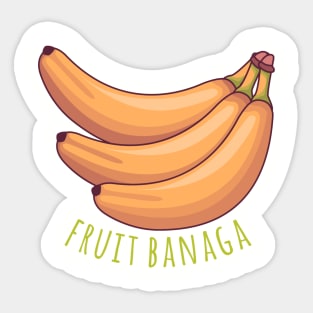 Yellow banana healthy Sticker